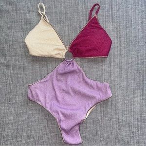 Capittana shimmery one piece swimsuit S